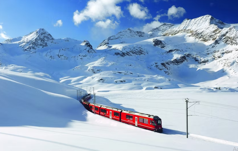 St. Moritz Day Tour from Milan with Iconic Bernina Red Train Ride - Image 2